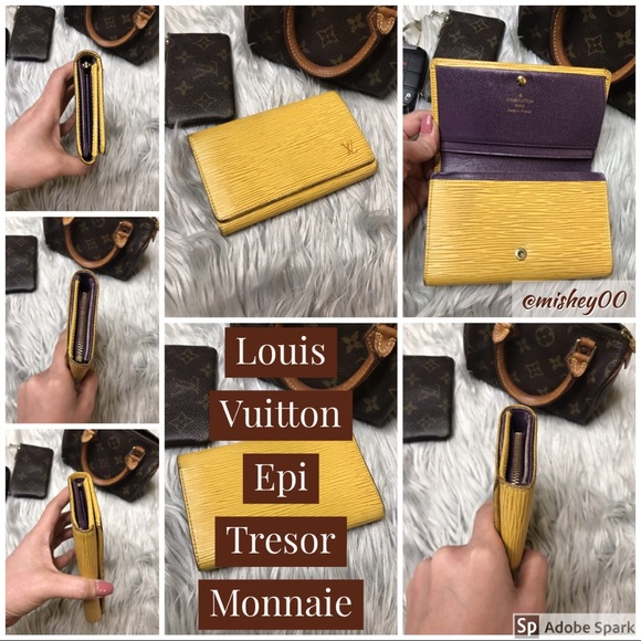 AUTH Louis Vuitton Epi Tresor Monnaie Billet - Picture 2 of 6
